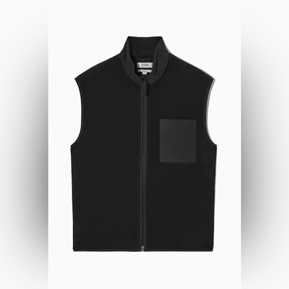 COS Relaxed Fit Ripstop-Trimmed Fleece Vest - Picture 6 of 6